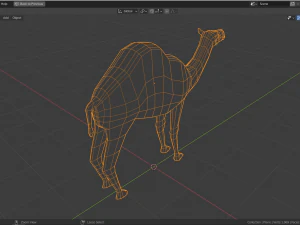 camello de baja poli Modelo 3D