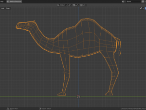 low-poly camel 3D Model