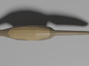 low-poly anteater Modèle 3D