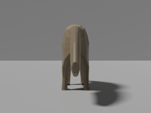 low-poly anteater Modèle 3D
