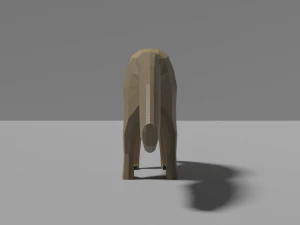 低聚食蚁兽 3D 模型