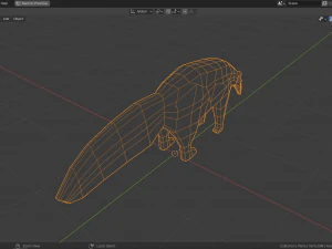 低聚食蚁兽 3D 模型