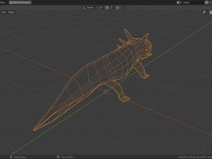 low-poly axolotl 3D Model