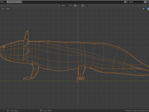 low-poly axolotl 3D Model