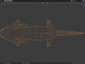 low-poly axolotl 3D Model