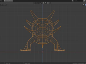 low-poly axolotl 3D Model