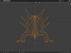 low-poly axolotl 3D Model