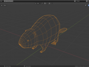 low-poly beaver 3D Model