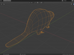 low-poly beaver 3D Model