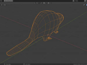 low-poly beaver 3D Model