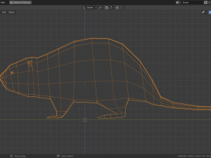 low-poly beaver 3D Model