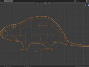 low-poly beaver 3D Model