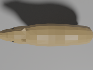 low-poly capybara 3D Model