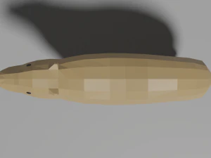 low-poly capybara 3D Model