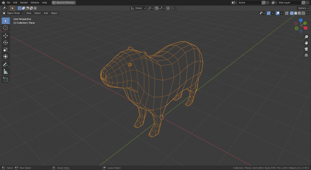 low-poly capybara Low-poly 3D Model