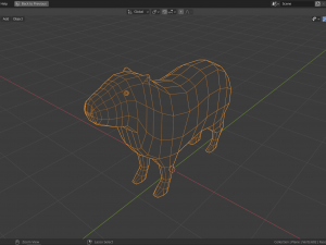 low-poly capybara 3D Model