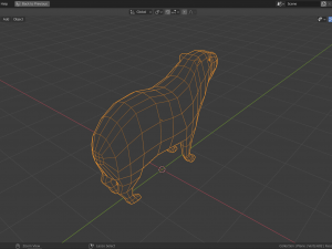 low-poly capybara 3D Model