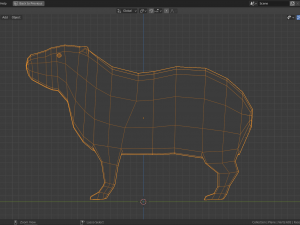 low-poly capybara 3D Model