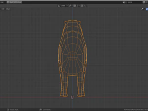 low-poly capybara 3D Model