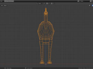 low-poly cassowary 3D Model