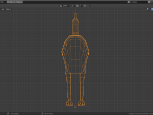 low-poly cassowary Modèle 3D