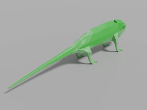 低聚变色龙 3D 模型