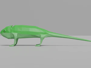 低聚变色龙 3D 模型