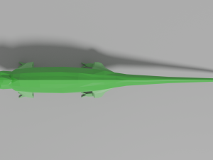 low-poly chameleon 3D Model