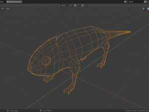 low-poly chameleon 3D Model