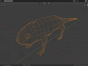 低聚变色龙 3D 模型