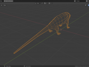 low-poly chameleon 3D Model