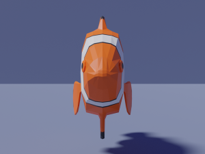 low-poly clownfish 3D Model