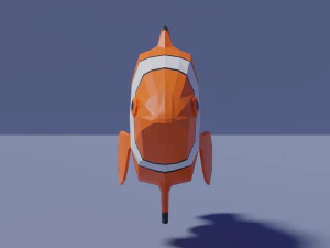 low-poly clownfish 3D Model