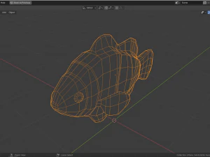 low-poly clownfish 3D Model
