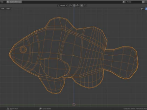 low-poly clownfish 3D Model