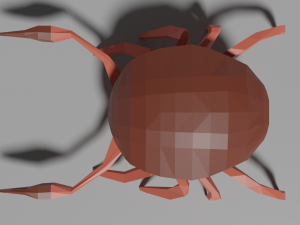 low-poly crab Modelo 3D