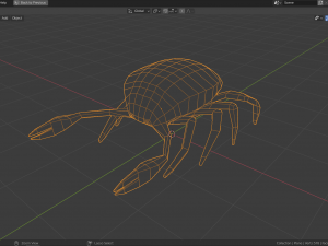low-poly crab Modelo 3D