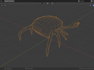 low-poly crab Modelo 3D