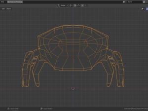 low-poly crab Modelo 3D
