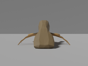 low-poly crayfish Modelo 3D