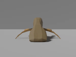 low-poly crayfish 3D Model