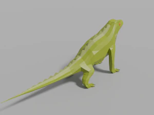 low-poly iguana 3D Model