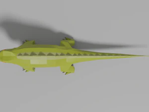 low-poly iguana 3D Model