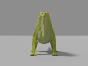 low-poly iguana 3D Model