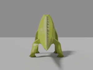 low-poly iguana 3D Model