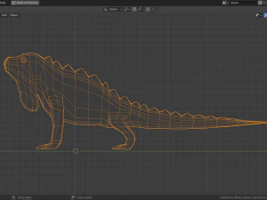 low-poly iguana 3D Model