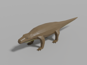 low-poly komodo dragon 3D Модель