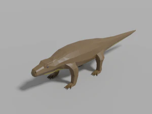 low-poly komodo dragon 3D Model