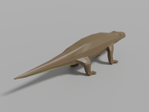 low-poly komodo dragon 3D 모델