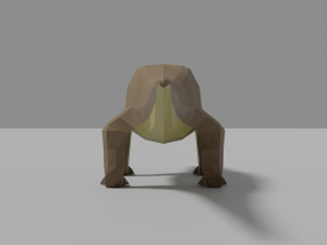 low-poly komodo dragon 3D 모델
